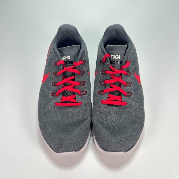 Nike Free Run 2017 Dark Grey Red Swoosh Running Shoes AA1156-991 Women's Size 9 - Picture 3 of 10